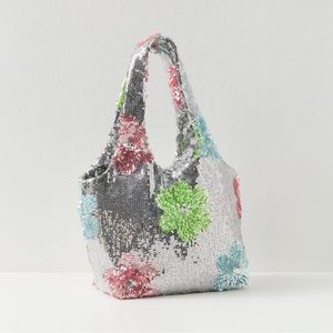 Anna Sui Pastel Posies Sequin Mini Purse